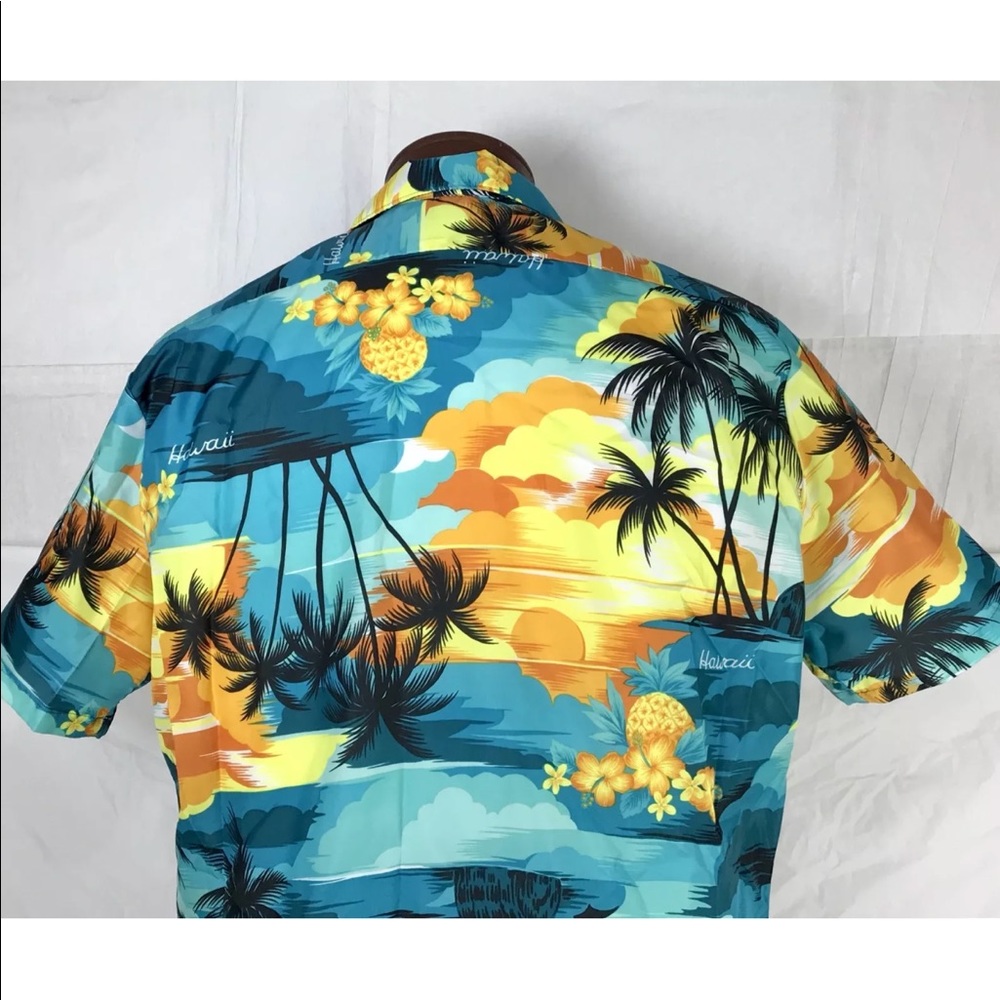 Hawaiian Shirt Seawind Tropical Sunset Hawaii L - Picture 6 of 8